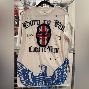 Blac Label Europe Vintage Y2K Streetwear Shirt~ Size 2XL- Skulls Gothic Grunge